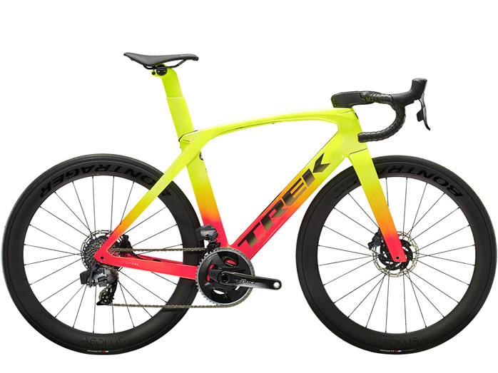 Vélo Route TREK Madone SLR 7 eTap Corail Jaune