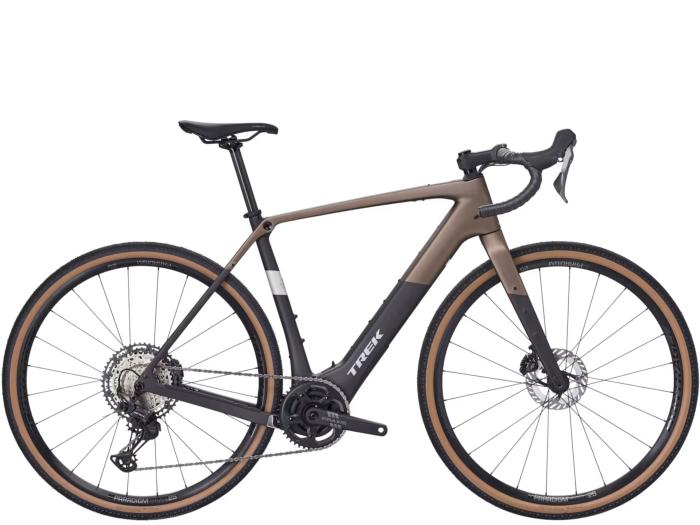 Vélo gravel électrique TREK Checkpoint+ SL 5 Matte Bronze Age/Dark Web