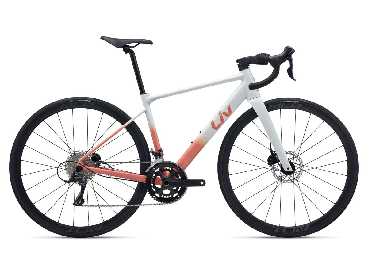 Vélo Route Femmes LIV Beliv SL 2 White/Coral Haze