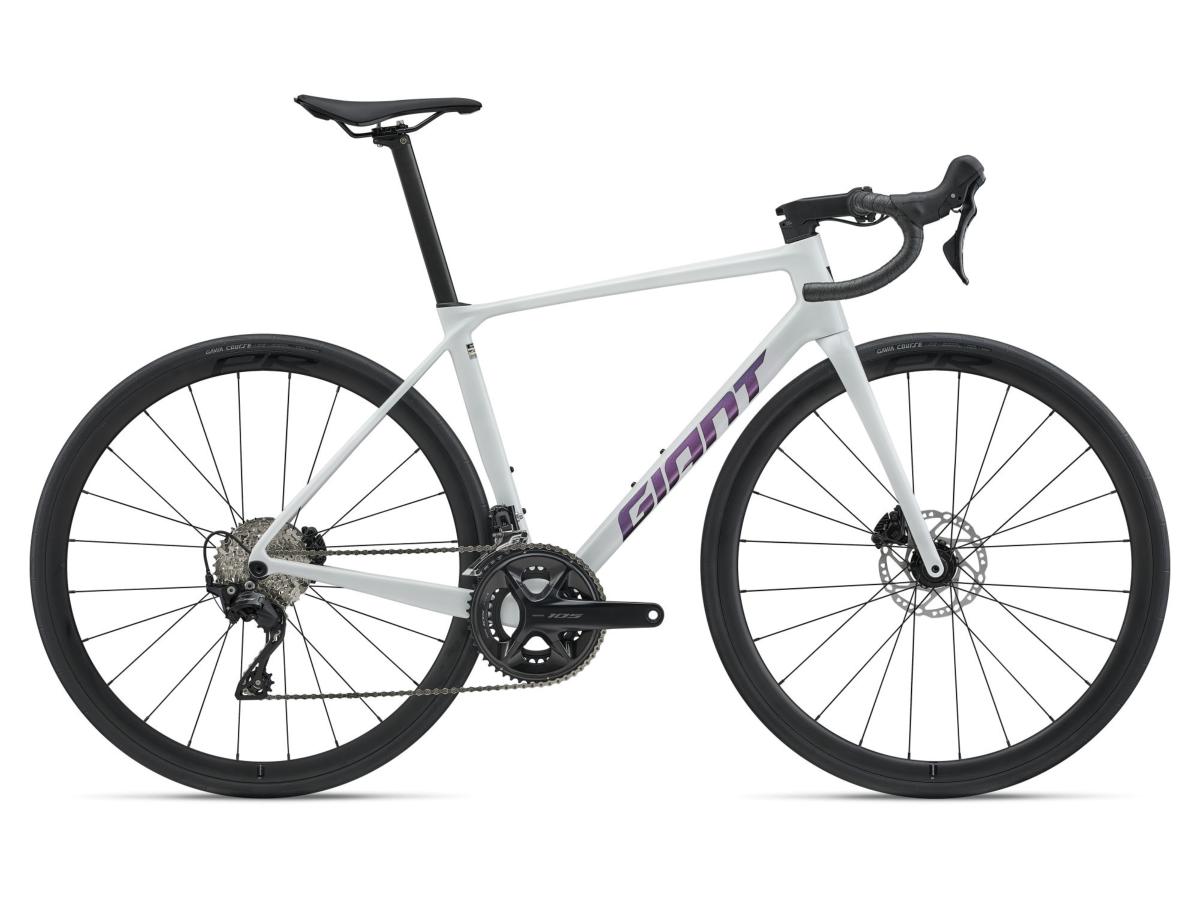 Vélo Route GIANT TCR Advanced 2 Pearl White Night 105 2x12v (2027)