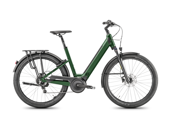 Vélo électrique MOUSTACHE Mardi 27.4 Smart System 625Wh Vert Sapin Brillant