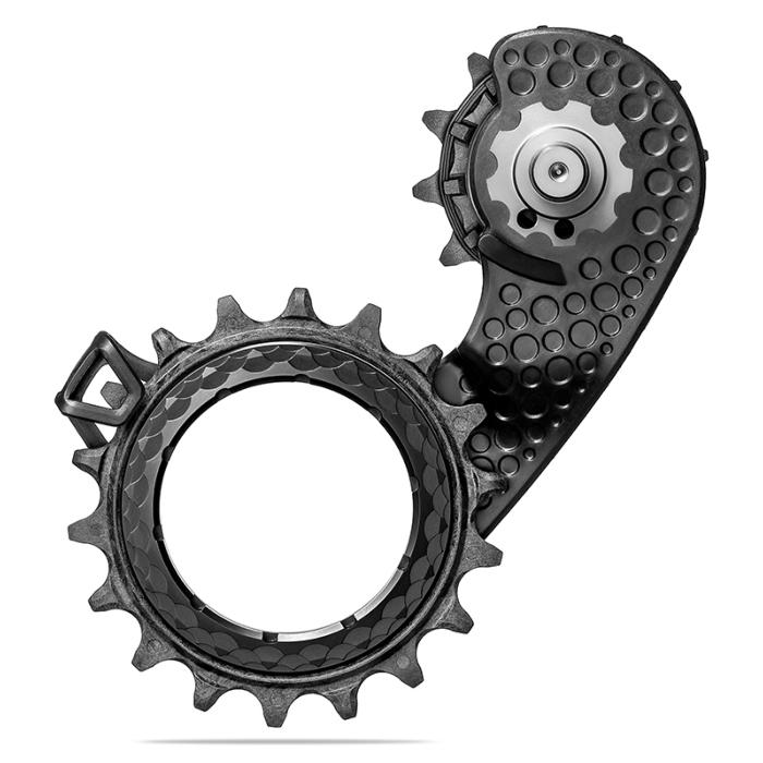 Chape de dérailleur arrière ABSOLUTE BLACK Hollowcage SHIMANO 9200 Carbone Noire