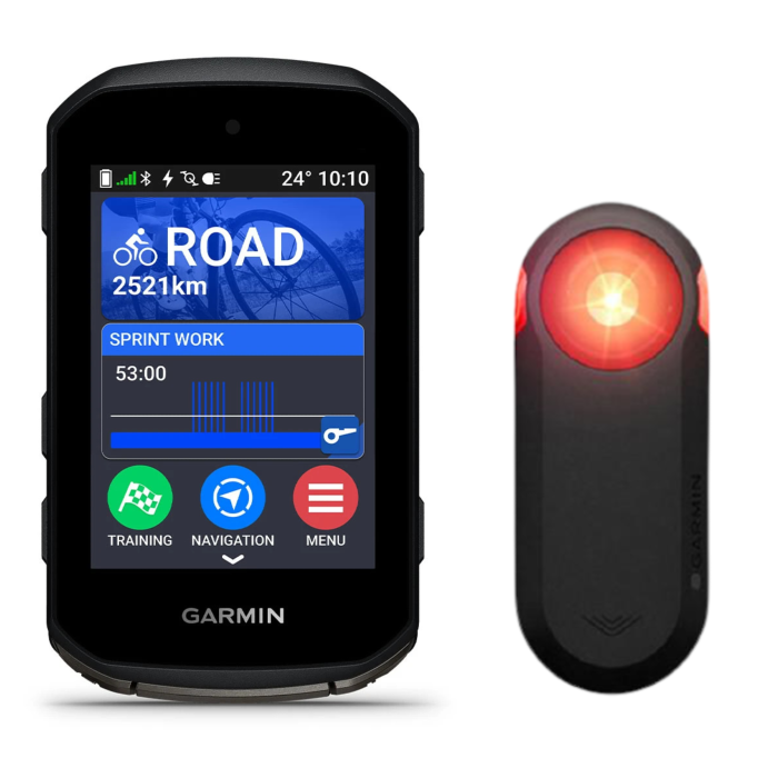 Pack Compteur GPS GARMIN Edge 850 + Radar intelligent Varia RTL515