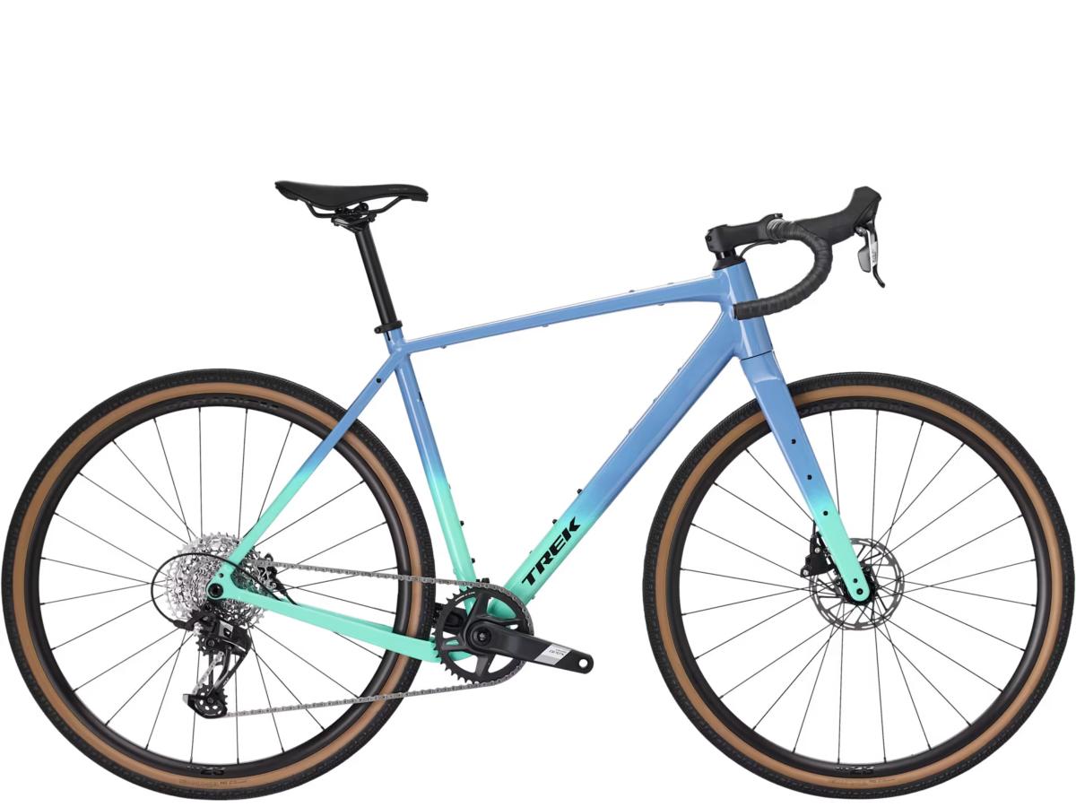 Vélo Gravel TREK Checkpoint ALR 5 3e gén. Fjord Blue to Miami Green Fade