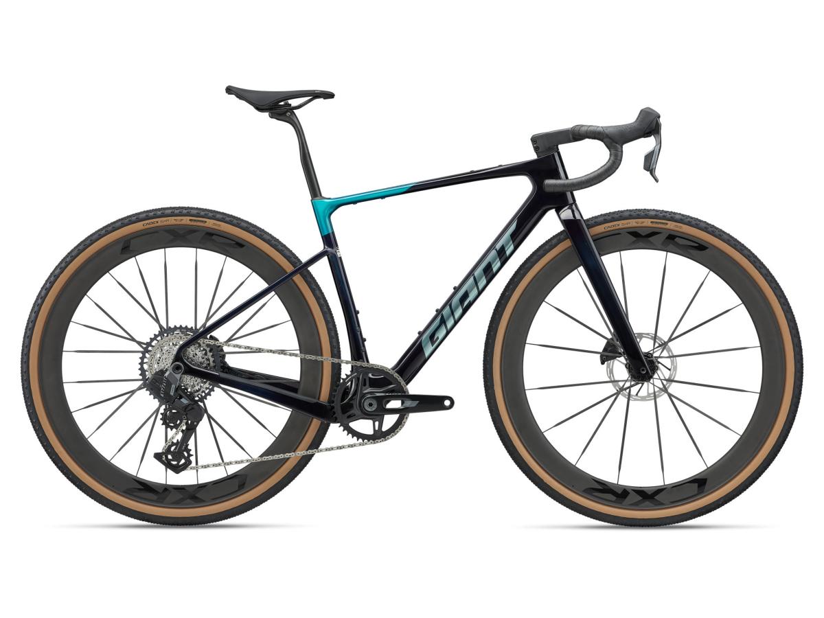 Vélo gravel carbone GIANT Revolt Advanced SL 2 Deep Lagoon SRAM Rival AXS