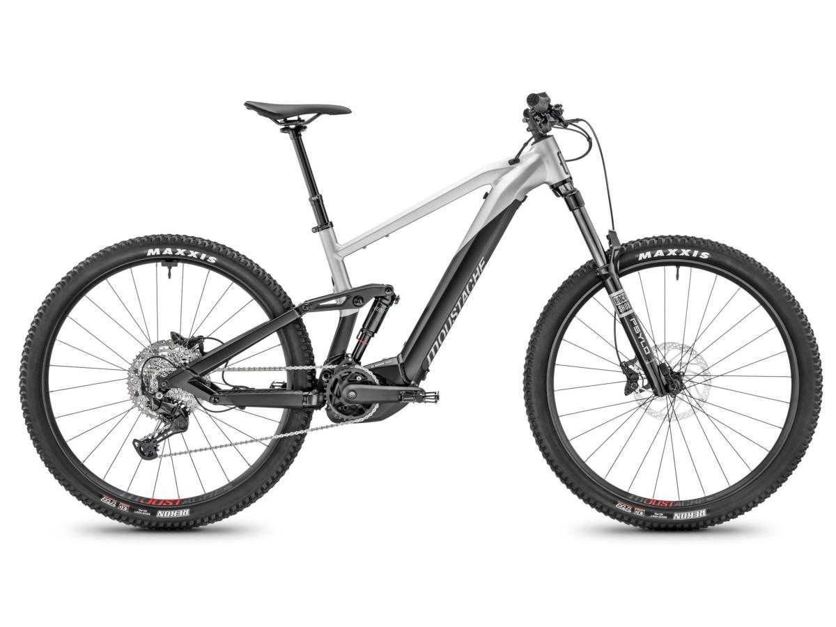 VTT électrique MOUSTACHE Trail 150.2 Noir / Silver métal mat 750Wh