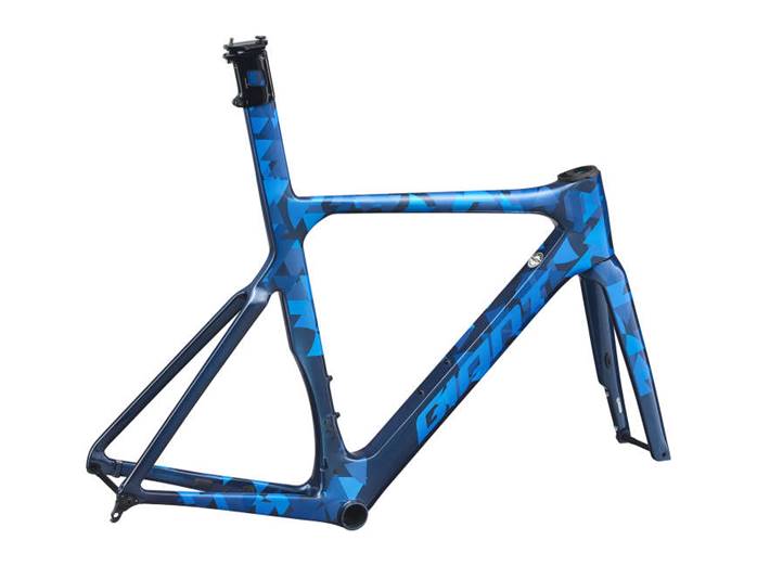 Kit cadre carbone GIANT Propel Advanced SL Disc Bleu
