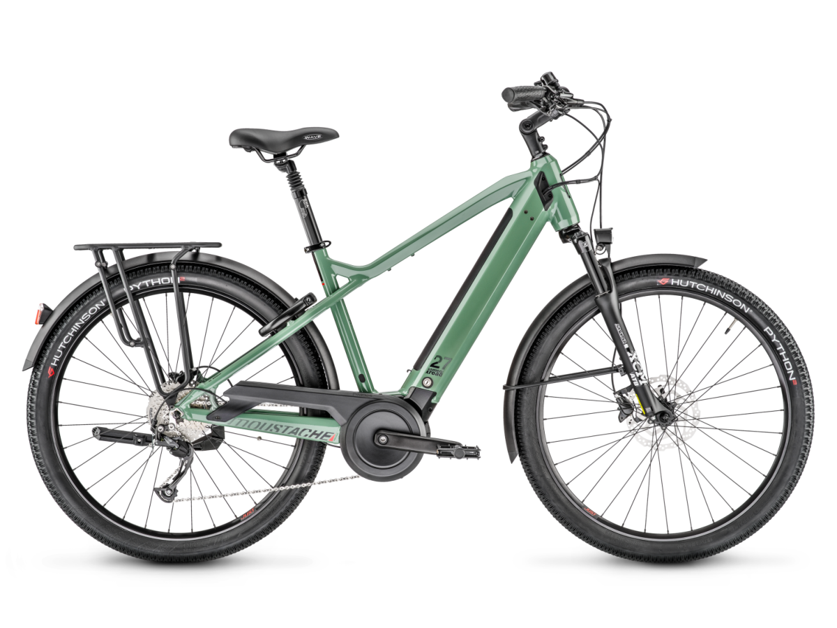 Vélo électrique MOUSTACHE Xroad 2 500Wh Vert Pastel Brillant