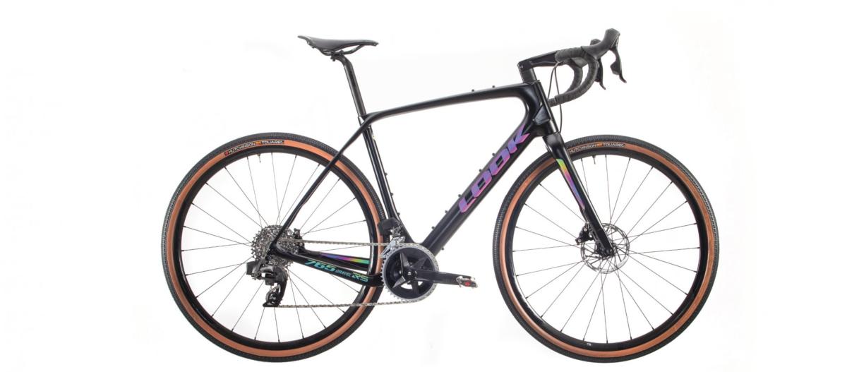 Vélo LOOK 765 Gravel RS Black Chromatic Petrol Full Glossy