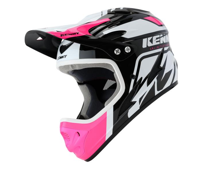 Casque intégral Kenny Down Hill Graphic PINK BLACK WHITE