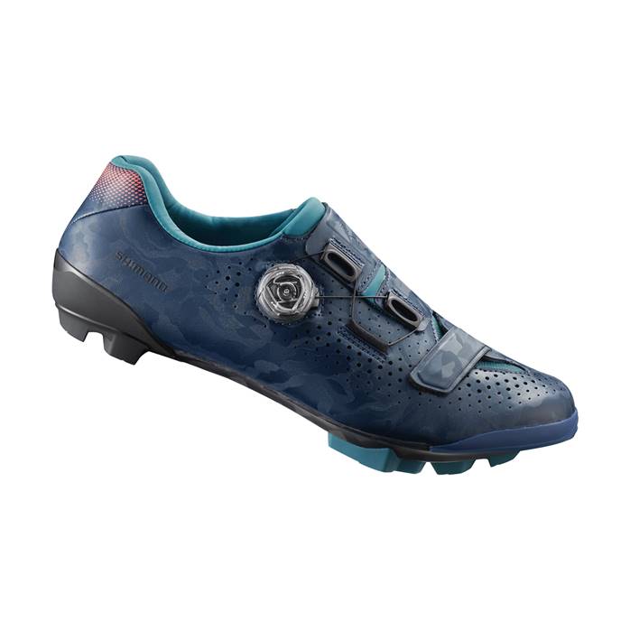 Chaussures Gravel Femmes SHIMANO RX8 Bleu Navy