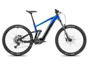 VTT électrique MOUSTACHE Trail 150.2 Noir / Bleu métal brillant 750Wh