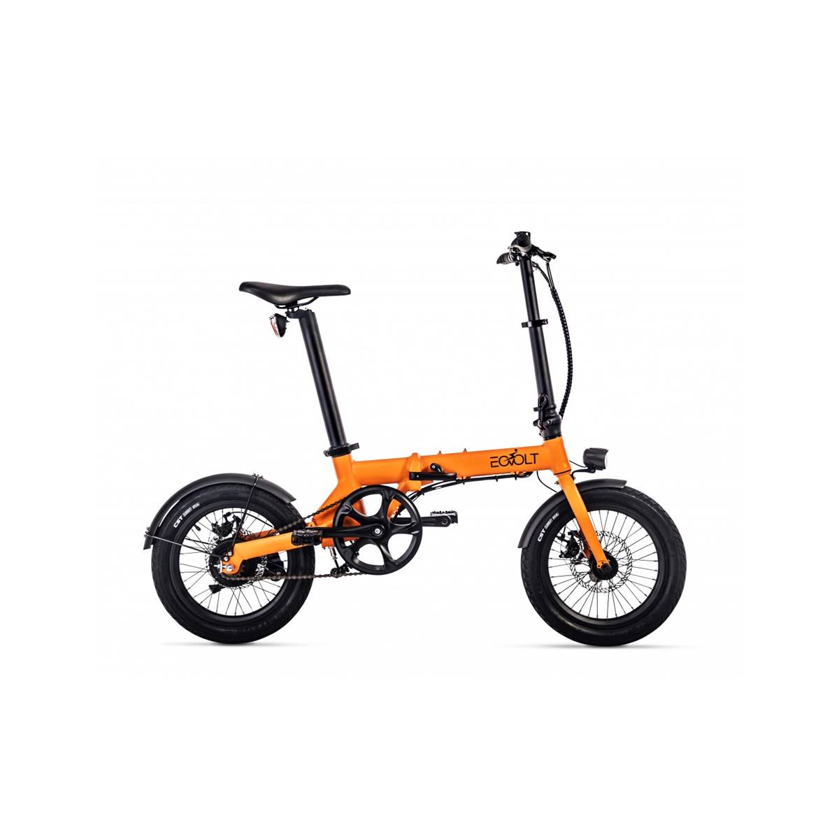 Vélo électrique pliable EOVOLT City Orange Mat (2020) pas cher Intercycle