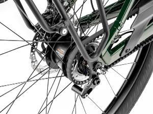 Vélo électrique MOUSTACHE Mardi 27.4 Smart System 625Wh Vert Sapin Brillant