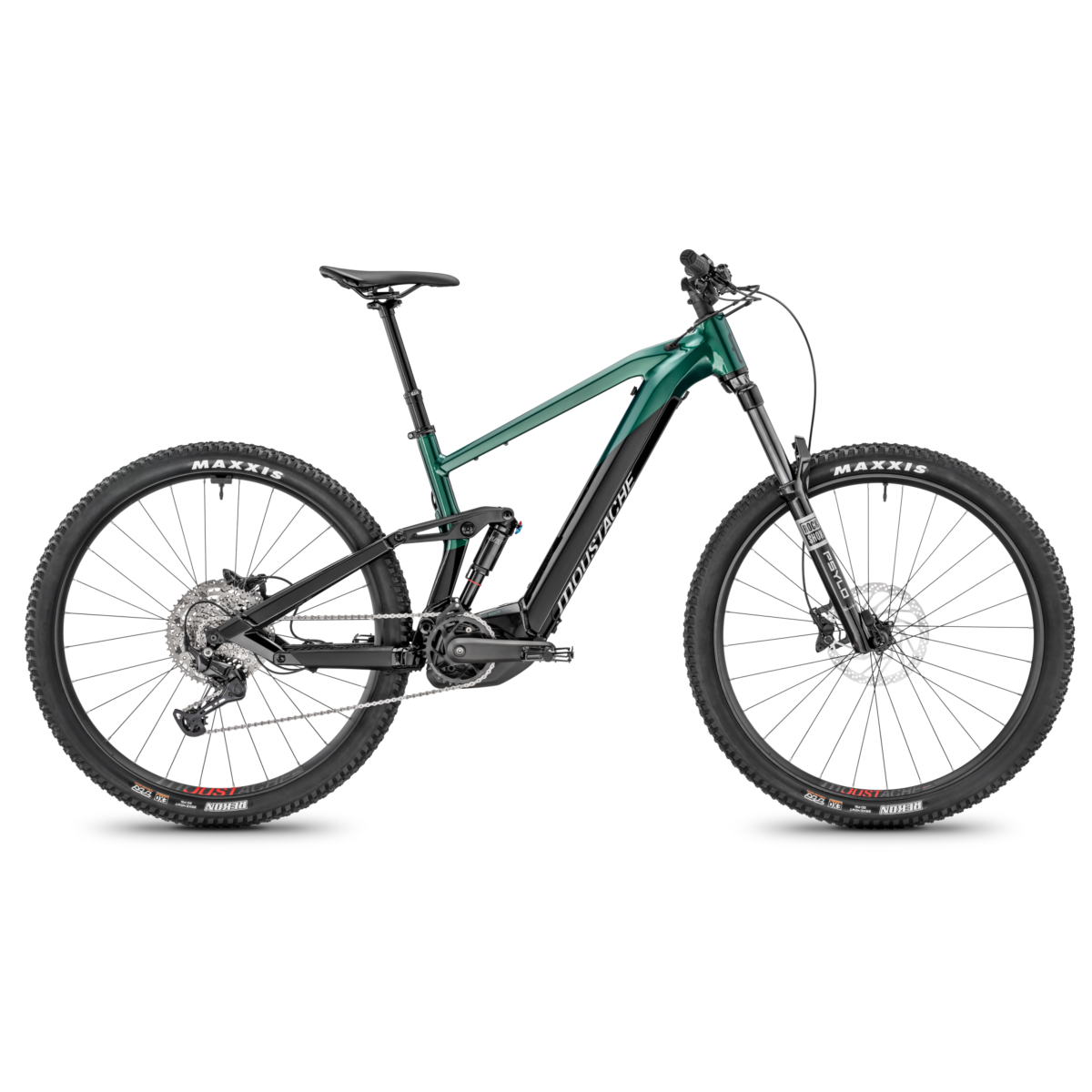 VTT électrique MOUSTACHE Trail 150.2 Noir / Vert anglais brillant 750Wh