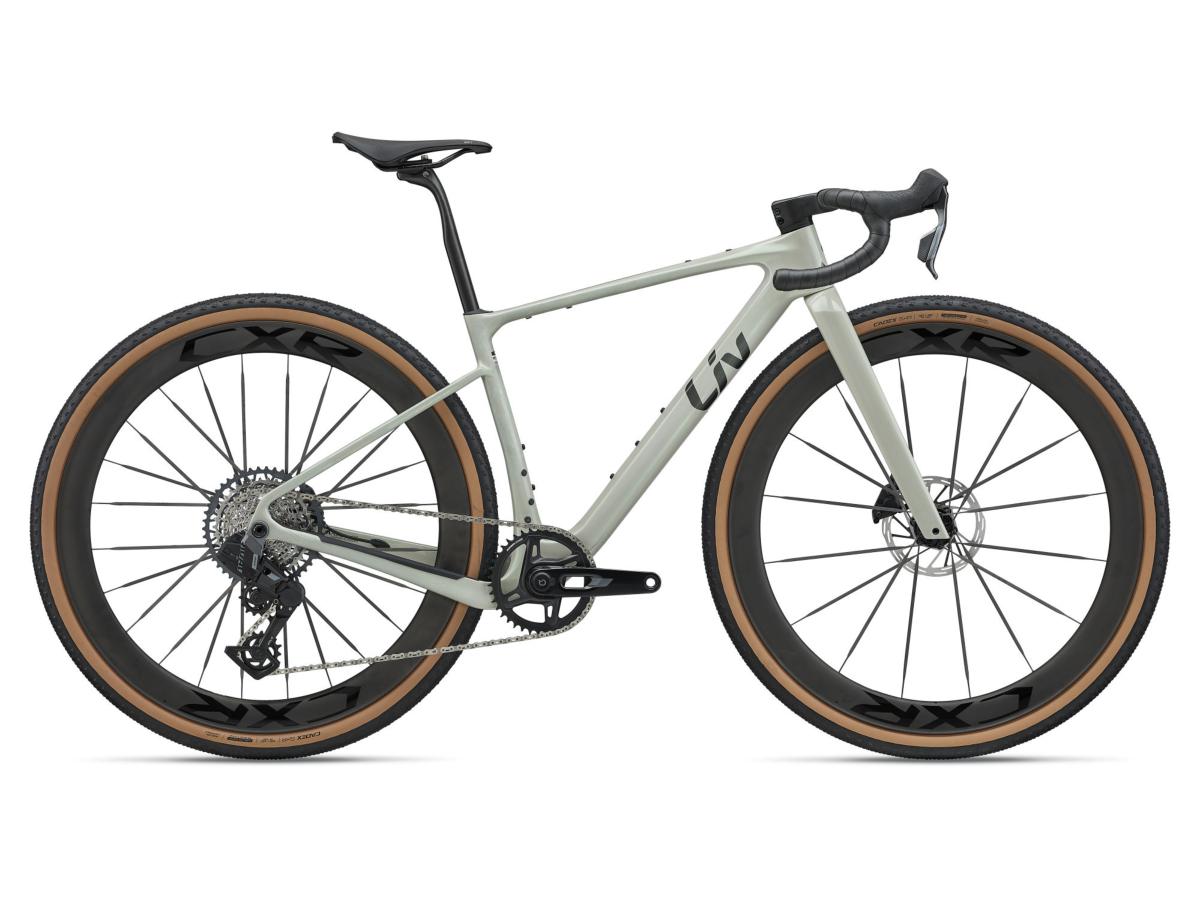 Vélo gravel femmes LIV Devote Advanced SL 2 Misty Aloe SRAM Rival AXS
