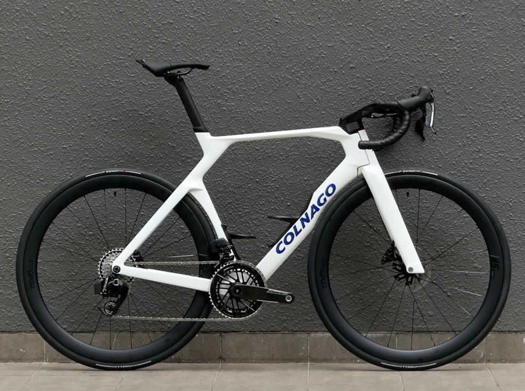 Vélo de Course COLNAGO Y1RS Blanc Bleu SRAM Force AXS Vision SC45