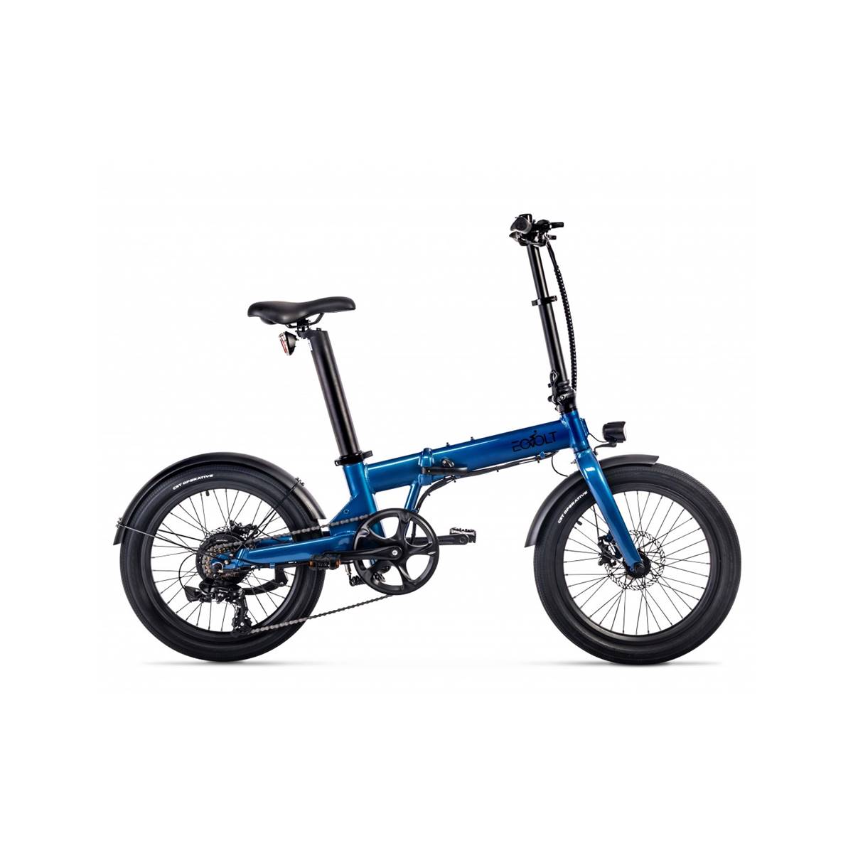 Vélo électrique pliable EOVOLT Confort Bleu Saphir (2020) pas cher