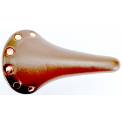 SELLE RETRO MARRON DESSUS SYNTHETIQUE RIVETE