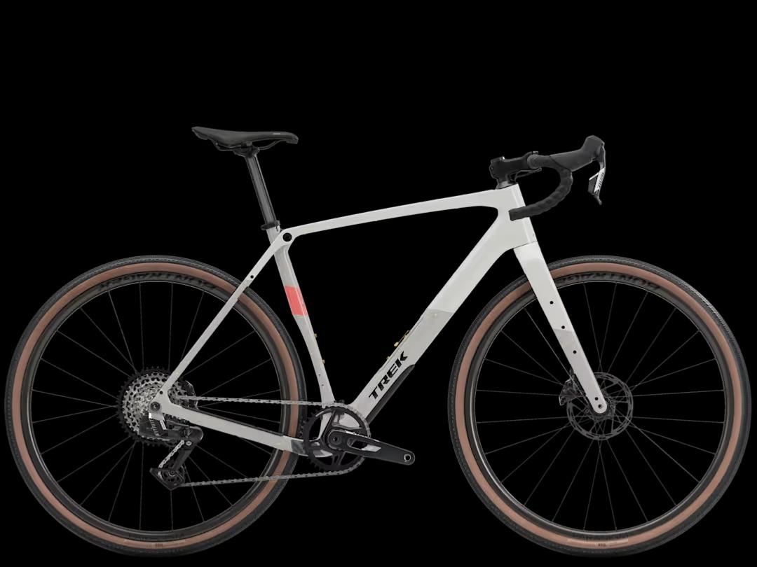 Vélo gravel carbone TREK Checkpoint SL 6 AXS 3e gén. Era White/Buff Beige