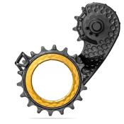 Chape de drailleur arrire ABSOLUTE BLACK Hollowcage SHIMANO 9100/8000 Carbone Or