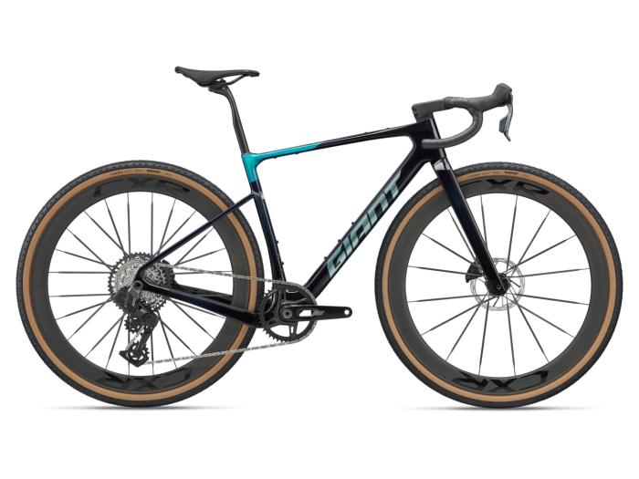 Vélo gravel carbone GIANT Revolt Advanced SL 2 Deep Lagoon SRAM Rival AXS