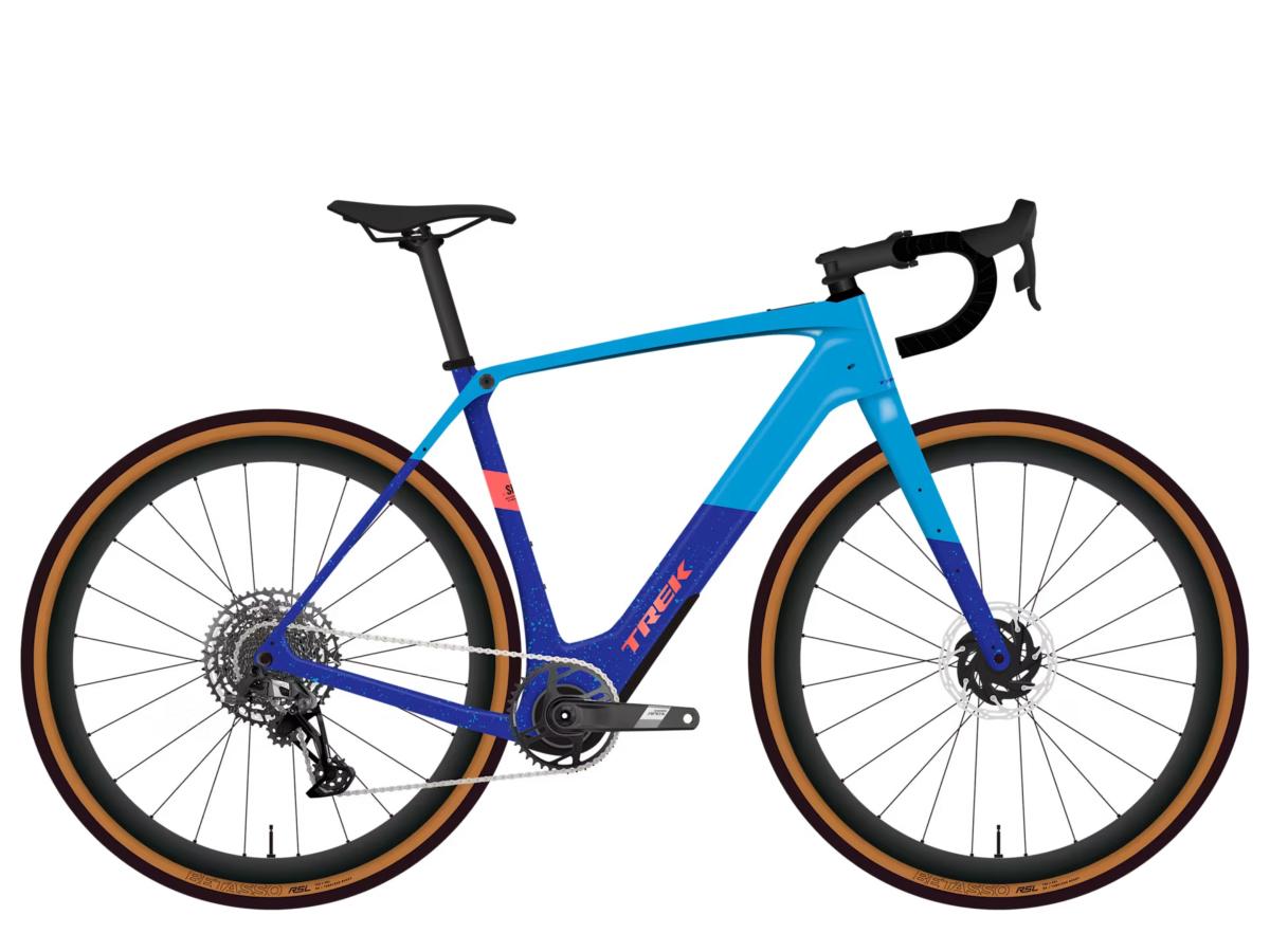 Vélo gravel électrique TREK Checkpoint+ SL 6 AXS Fjord Blue / Cobalt Blue