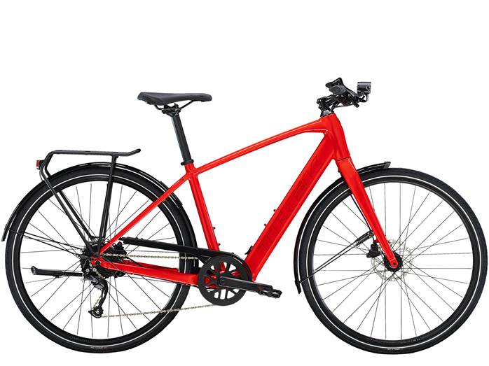 Vélo électrique TREK FX+ 2 Rouge 250Wh