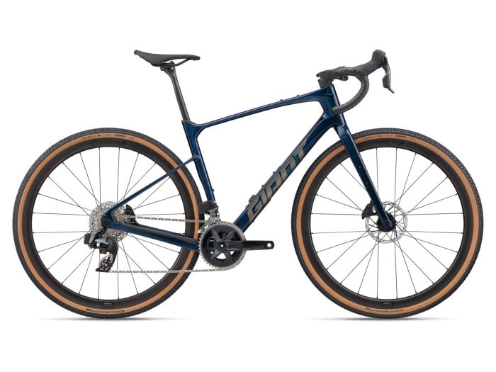 Vélo gravel carbone GIANT Revolt Advanced Pro 1 Ocean Twilight SRAM Rival AXS