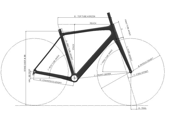 Schéma Vélo Route LOOK 785 Huez Disc R38D Rouge Interference